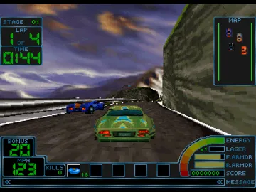 Impact Racing (US) screen shot game playing